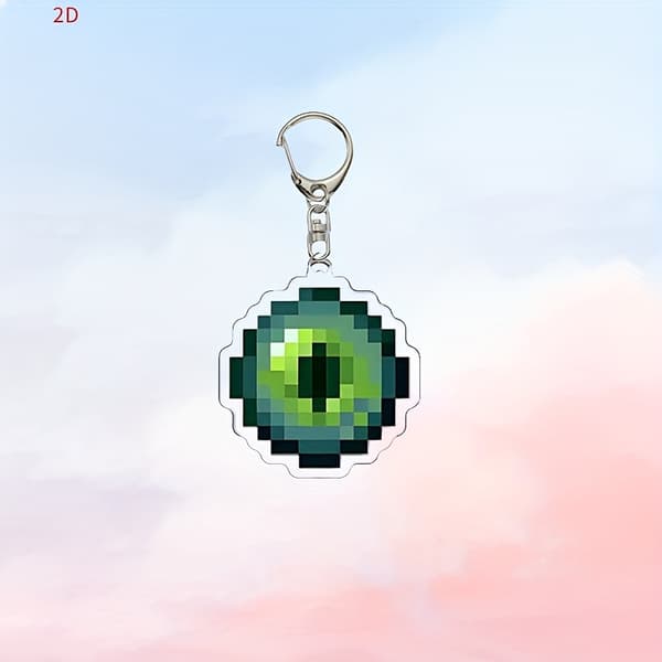 Pixel Game Keychains, Gaming Themed Keychains, Pixel Game Decorations, Gaming Style Bags and Accessories D D