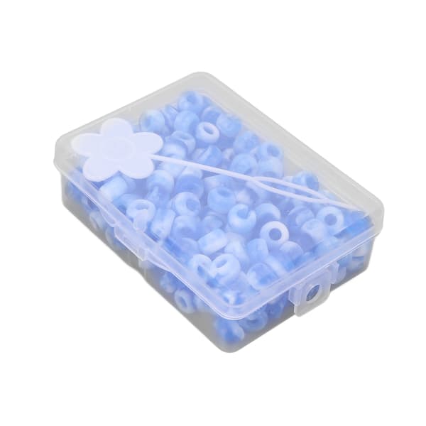 Pony Perle Sæt Slikfarve DIY Smykkefremstilling Perler Hårperler til Armbånd Halskæde Håndværk Blå
