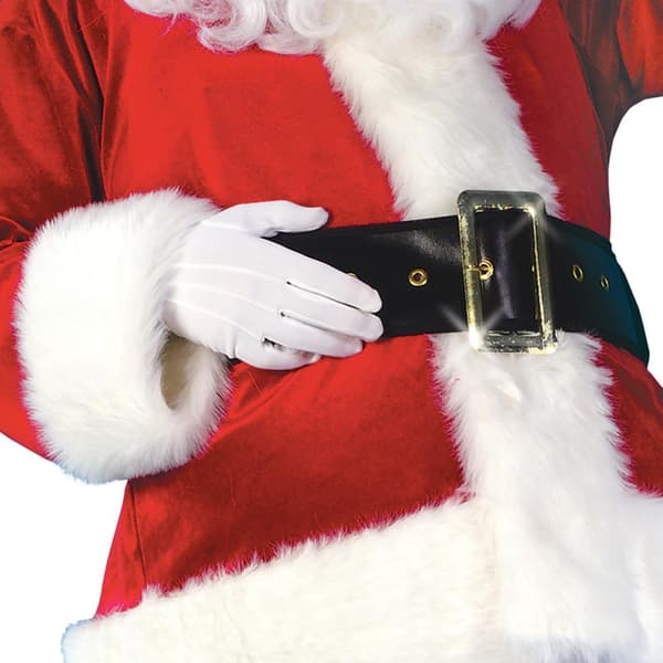 7 stk. julemandskostume XL polyester-outfit til julefrokost mænd