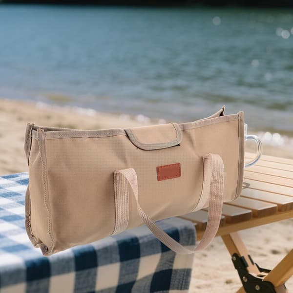 Portable Oxford Cloth Camping Tool Storage Bag with Handle, Organizer for Tent Pegs and Ground Stakes