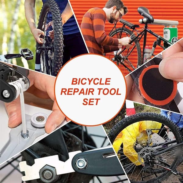 16-in-1 Bicycle Tool - Professional Bicycle Tool Kit - Portable Foldable - Multifunctional Bicycle Repair Kit - Bicycle Equipment Tool ...