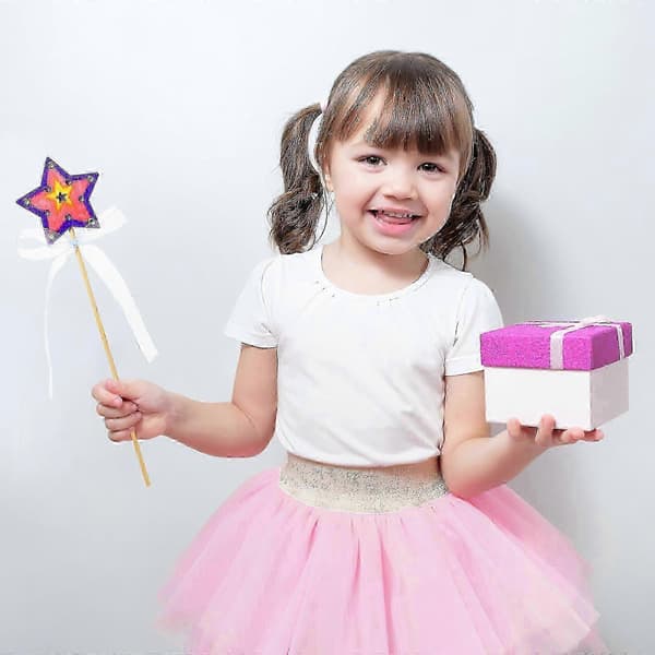 Fairy Wand Craft Kit for Kids - 2 Sets DIY Party Decorations and Craft Activity