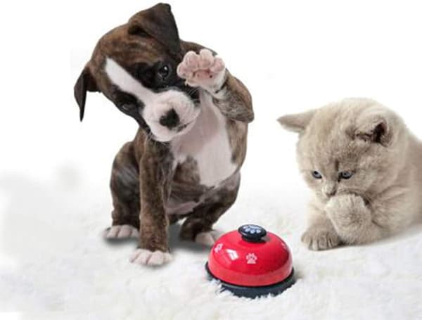 3-pack Dog Bell (7*4cm, Yellow+White+Red), High-Quality Dog Bells