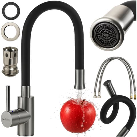 Kitchen Faucet with Flexible Spout 360 Degree Tap Nozzle