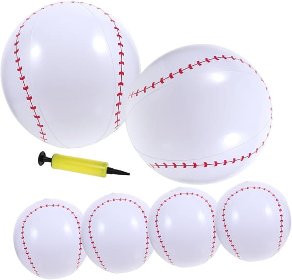 1 set uppblåsbara strandbollar pool med pump unik sportdesign