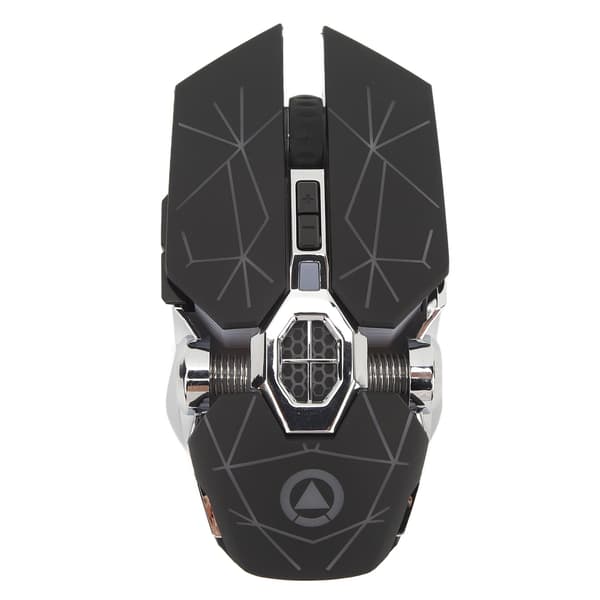 Wireless Mouse Rechargeable Ergonomic Flexible Scroll Wheel Gaming Mouse Portable Mouse Matte Black