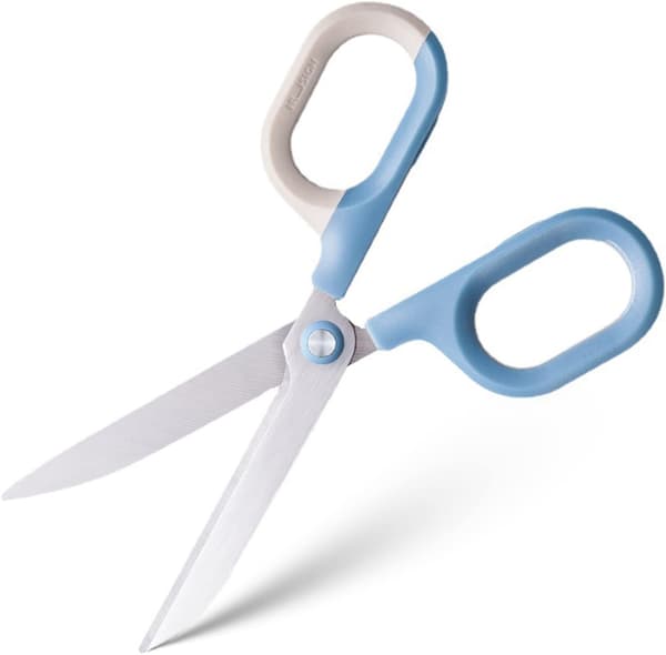 Multipurpose Scissors, Comfortable Handles, Sharp Shears for Office, Home, School, Crafts, Sewing, Fabric Supplies (6 Inch, Blue)