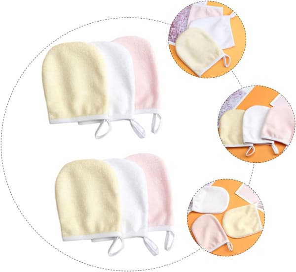 18 stk. mikrofiber ansigtsrensepuder makeupfjernerpuder ansigtsrensehandsker