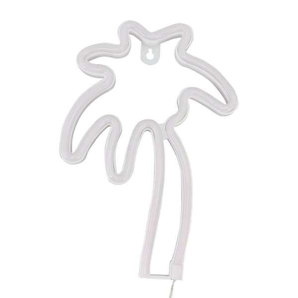 LED Neonlampa Kokosnötsträd Väggdekorationslampa USB-driven KLB