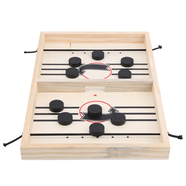 Slingshot Games Leksak Snabb Sling Puck Vinnarbräda Skrivbordsstrid 2i1 Barn Bumper Schack