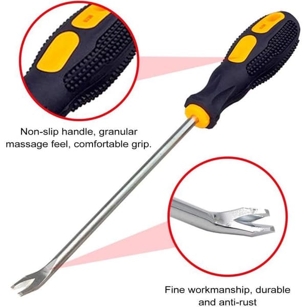 Nail Puller, 3mm U-shaped Screwdriver for Nails, Tacks, Staples and Brackets