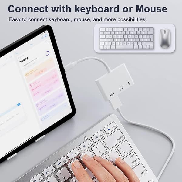 USB-C - USB-sovitin, 3-in-1 USB-C - USB-A OTG -sovitin 3,5 mm:n kuulokeliitännällä ja 60 W:n PD-pikalatausportilla