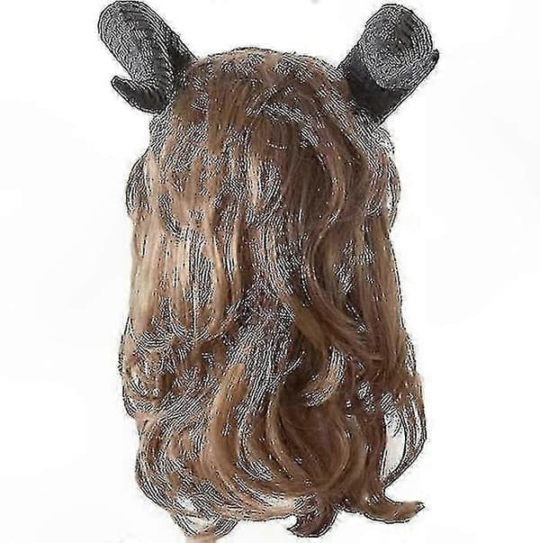 Voksen Uhyremaske med Paryk til Cosplay og Begivenheder