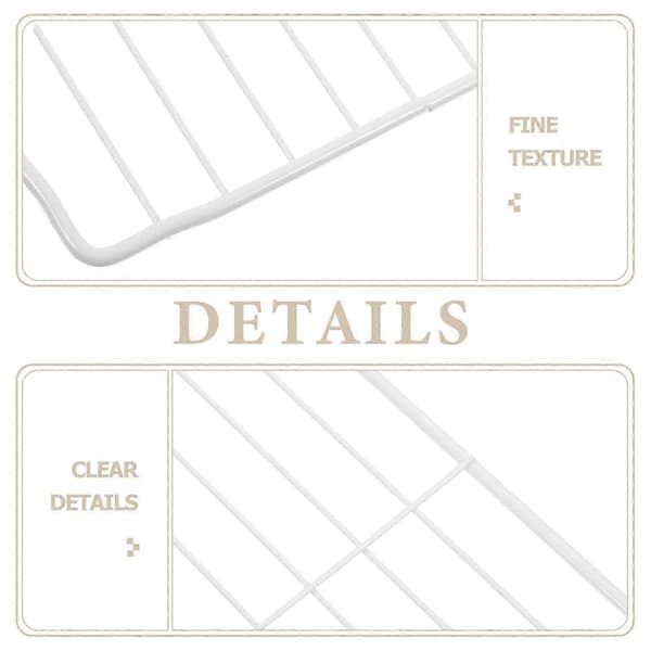 Freezer Organizer: Freezer Organization Divider Metal Wire Partition Container Storage Basket for Food Categorization