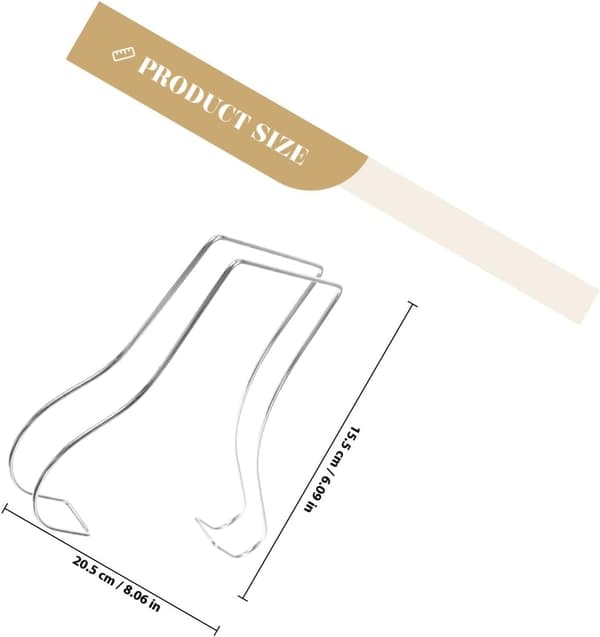 2pcs Stainless Steel Shoe Shapers with Sandal Support, Shoe Display Forms