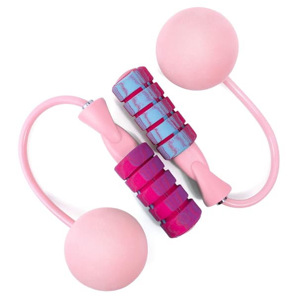 Hopprep, justerbart träningshopprep för fitness (rosa)