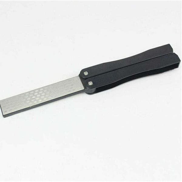 Garden Sharpener, Double-Sided Foldable Pocket Diamond Sharpener for Scissors, Pruners, Hedge Shears or Outdoor Sharpening Stone, Garden, Camping