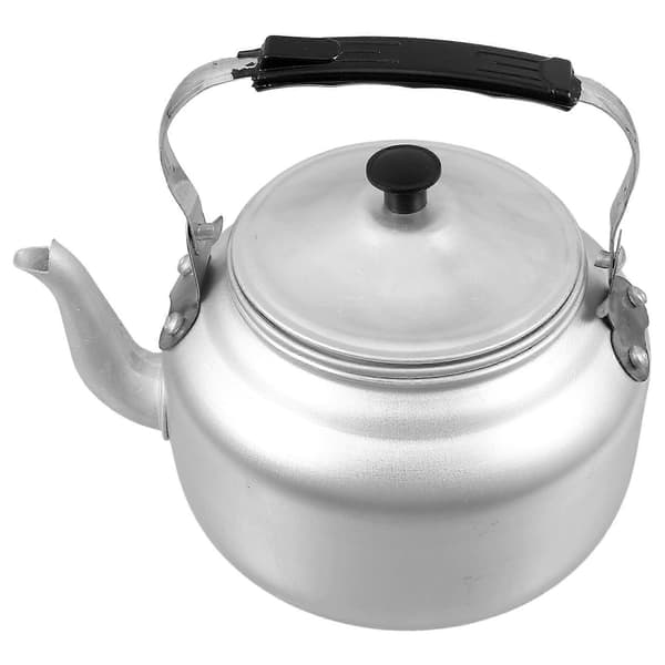 Aluminum Teapot with Handle for Home Use Silver Color 1L Capacity Lightweight and