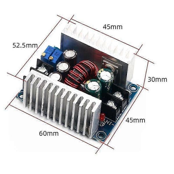 300W 20A DC-DC Justerbar Buck Converter Modul Konstant Strøm Spændingsregulator Strømforsyningsdriver