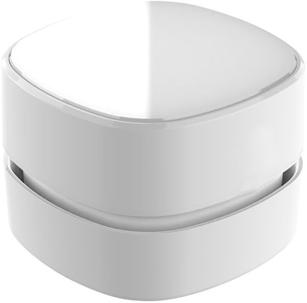 This mini desktop vacuum cleaner can quickly and easily clean small areas. Its compact and lightweight design makes it ideal for use. (White)