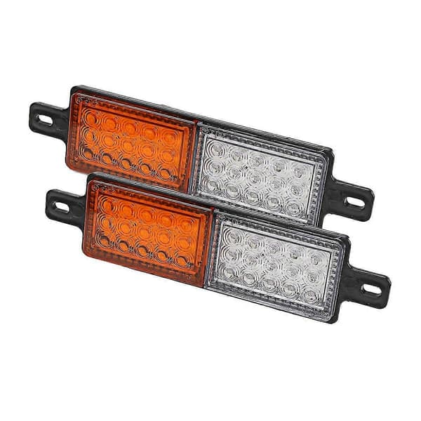2X Universal 30 LED Bullbar Forreste Blinklys Sidemarkeringslys 10-30V Parkeringslys