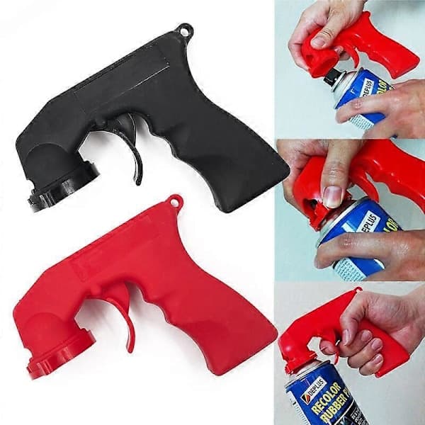 Spray Nozzle Adapter Car Accessories Paint Care Aerosol Handle with Full Grip Trigger Lock Car Maintenance 1 pc Yellow Yellow