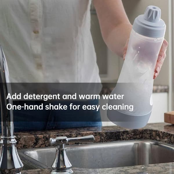 Batter Dispenser Bottle - Pancakes and Waffles - with Mixing Ball