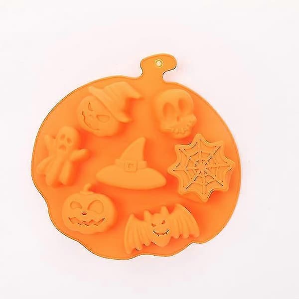 Rund Halloween Kakeform, Spøkelsesgresskarform, Lang Halloween Festform