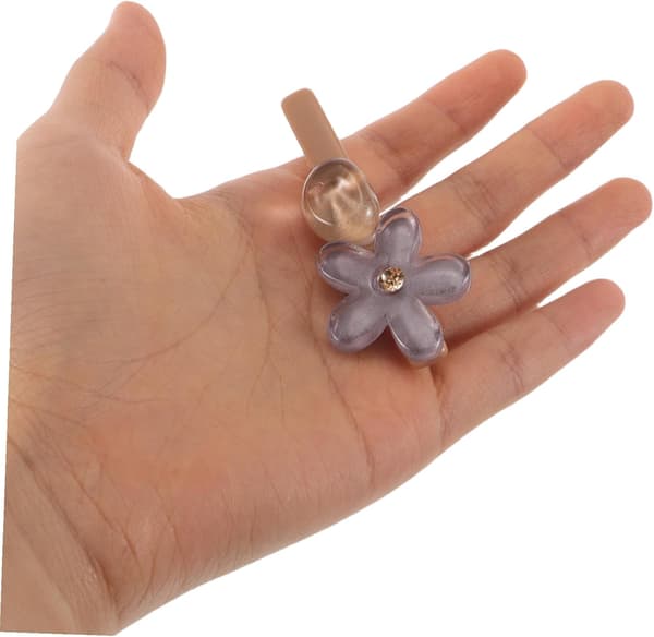 3 stk. blomsterhårklemmer til kvinder, tynde og tykke, skridsikre andebæknæbspænder, blomstrede sidehårnåle