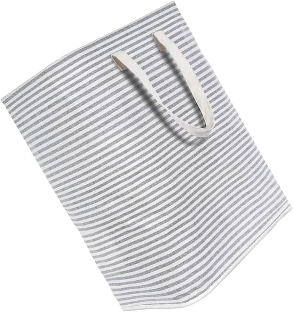 Laundry Basket with Handles Waterproof Thick Cotton Linen Foldable Clothes Hamper