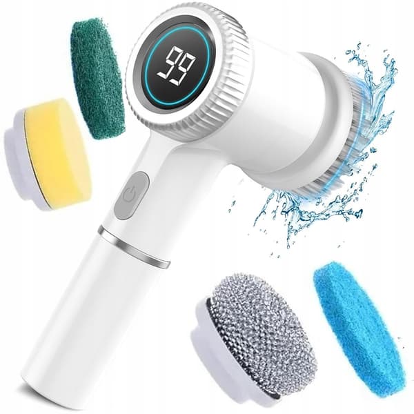 5-in-1 Rechargeable Electric Cleaning Brush Cordless Scrubber