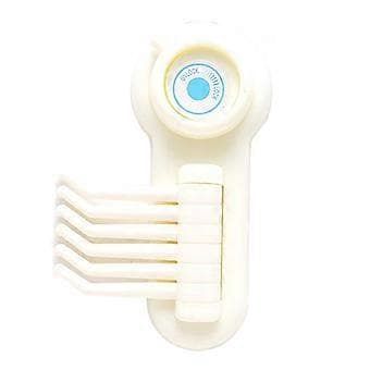 Adjustable Wall Suction Cup Hook Bathroom Kitchen Bedroom Storage Organizer Shelf (White)
