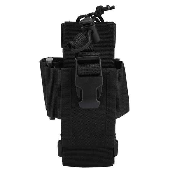 Universel justerbar multifunktionel sort intercom radio opbevaringstaske walkie talkie taske holder pose_tfrf