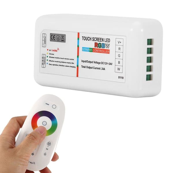 DC12-24V 2.4G Färgglad RGB RGBW LED-ljusremskontroller KLB