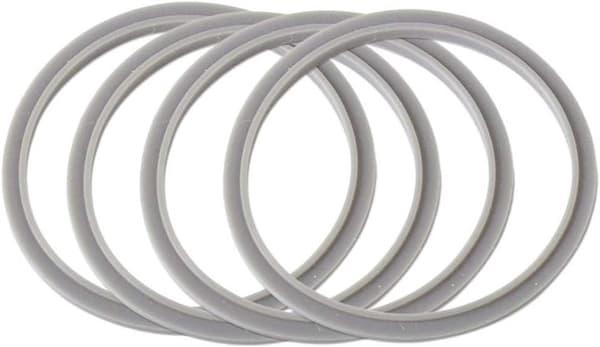 Sealing Ring, 4-pack, for NutriBullet Personal Blender 600W & 900W, Water Resistant, Blender Gaskets, Grey