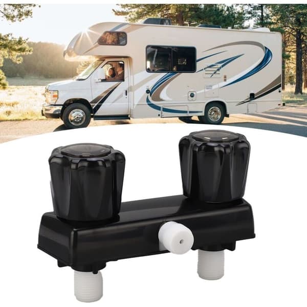 RV Bruseblander Ventilomskifter med 2 greb til autocampere, sort
