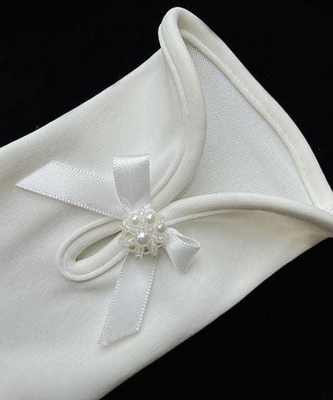 Blommiga spetshandskar för bröllop, brud, eleganta korta spetshandskar, handledsspetshandskar för opera, middagsfest, svart