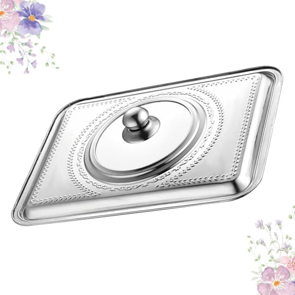 Stainless Steel Pot Lid, Robust Kitchen Equipment and Splash Guard with Large Handle, Keeps Food Warm