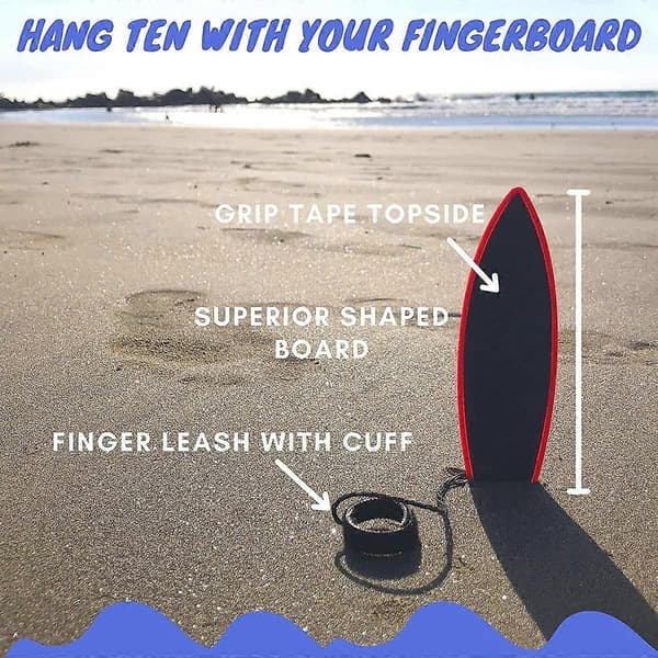 Fingersurfbräda, 2 st Fingerboard Leksak Lindra Stress Surfa i Vinden Mini Surfbräda, Leksak Fingersurfbräda, Mini Surfbräda