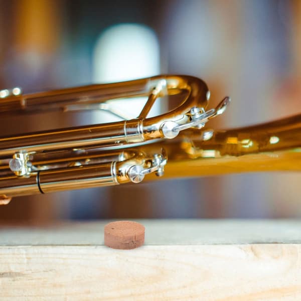 4 stk Tuba Vannklaffputer Erstatningstilbehør Kork Instrumenttilbehør Khakifarge