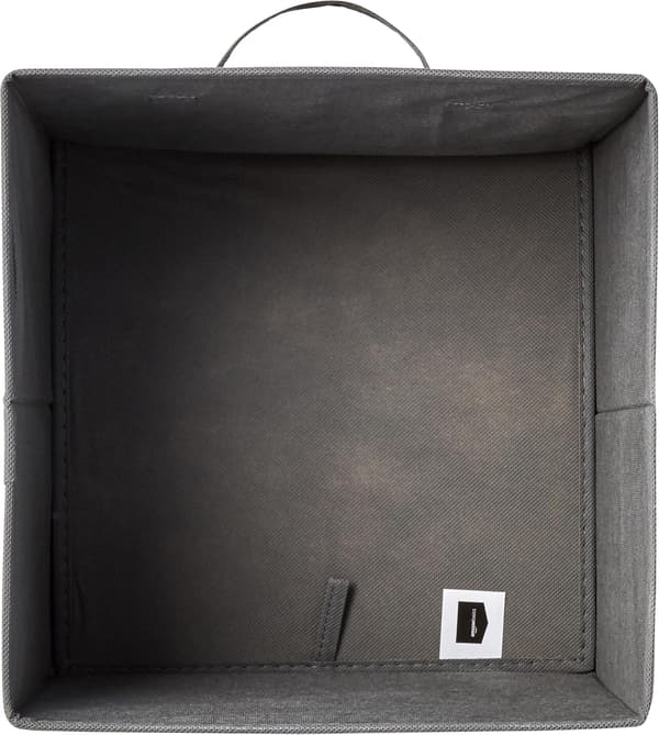 Foldable Fabric Storage Cube/Organizer with Handles, 6-Pack, Solid Gray, 10.5 x 10.5 x 11 inches