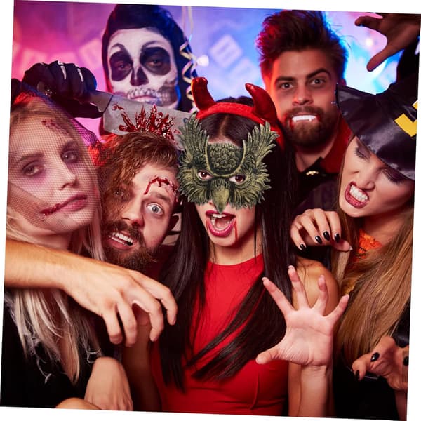 Ugle Realistisk Justerbart Dyr til Halloween og Maskeradefester Blødt PU-læder Cosplay-tilbehør