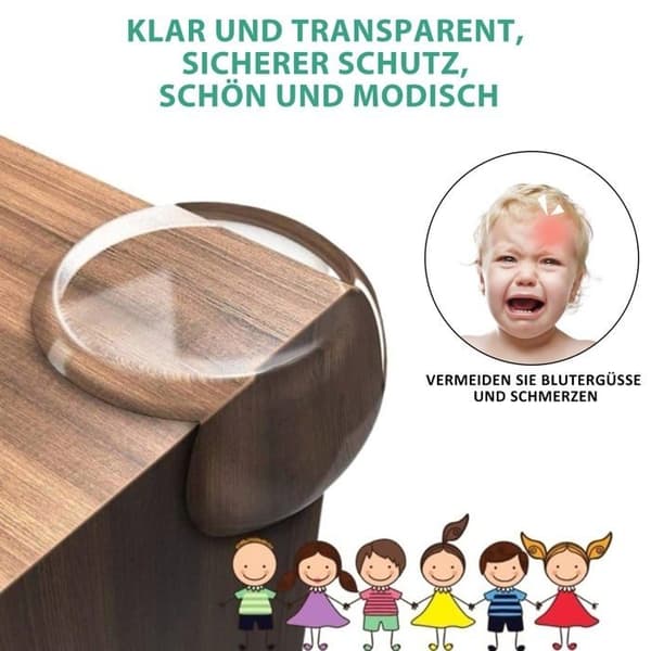 Set med 12 bordshörnskydd för baby- och barnsäkerhet