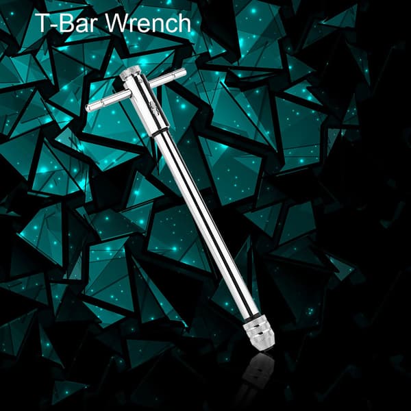 Adjustable T-Handle Ratchet Tap Wrench M3 M8 & M5 M12 for Threading and Tool Kit (M3 M8 Long)