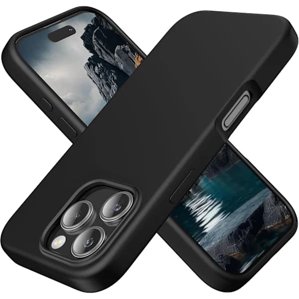 Silicone Case Compatible with iPhone 16 Pro Max Case Soft Ultra-Thin Protective Shockproof Liquid Silicone Phone Case, 6.9  \" Midnight Black