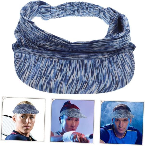 Quick-drying breathable baseball cap with visor, open-top sun protection hat