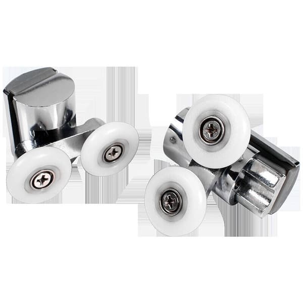 Duschhjul upp och ner Rullar för duschdörr 23mm Duschdörrsrullar Glidande duschdörrsrullar Dusch Glidande dörrrullar 23mm 2 Stycken