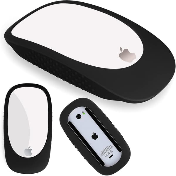2 stk Erstatningstrekk og hud for Apple Magic Mouse for Magic Mouse 1 & 2 - svart