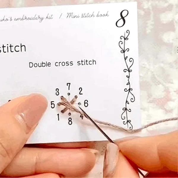 Creative Mini Sewing Book Stitch Practice - Creative Sewing Card Book Embroidery & Sewing Guide for Advanced Techniques (FMY) Default Default