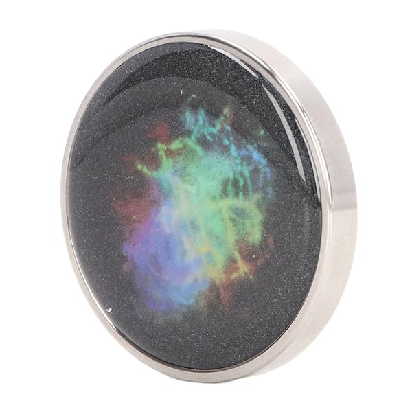 Rotating Desk Toy Colorful Pattern Stainless Steel Stress Relief Decompression Gyroscope #1